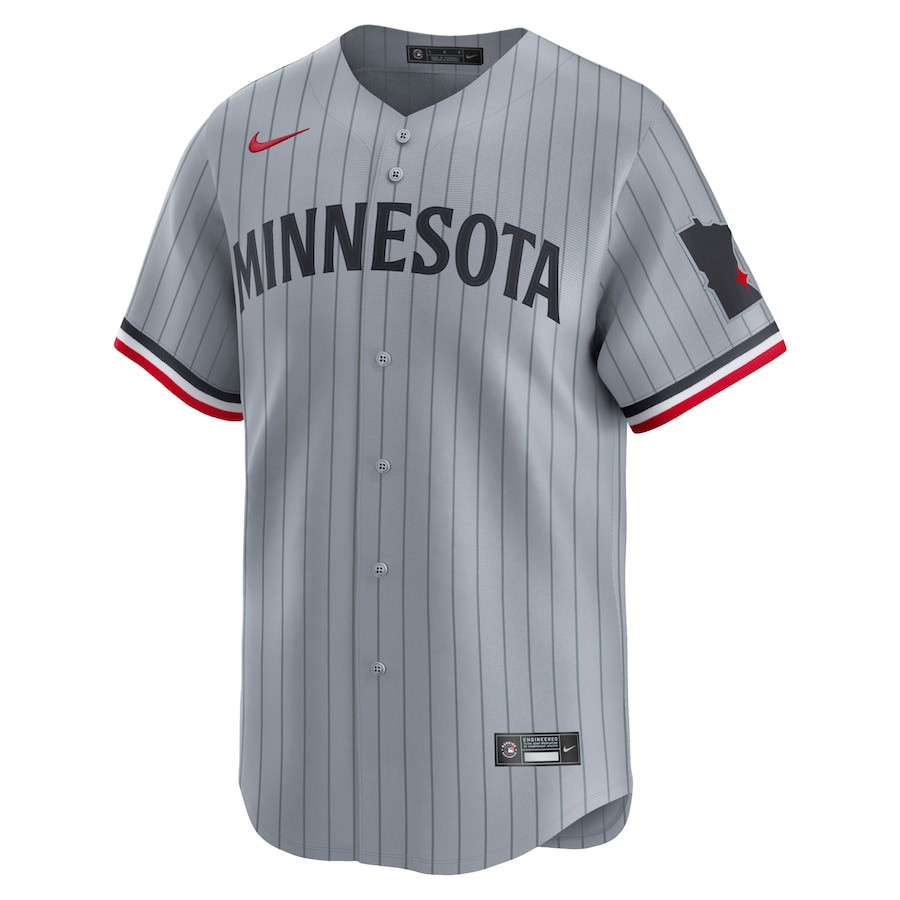 Minnesota Twins Road Limited Gray MLB Jersey Men's