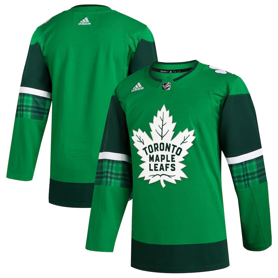 Toronto Maple Leafs 2023 St. Patrick's Day Primegreen Kelly Green NHL Jersey Men's