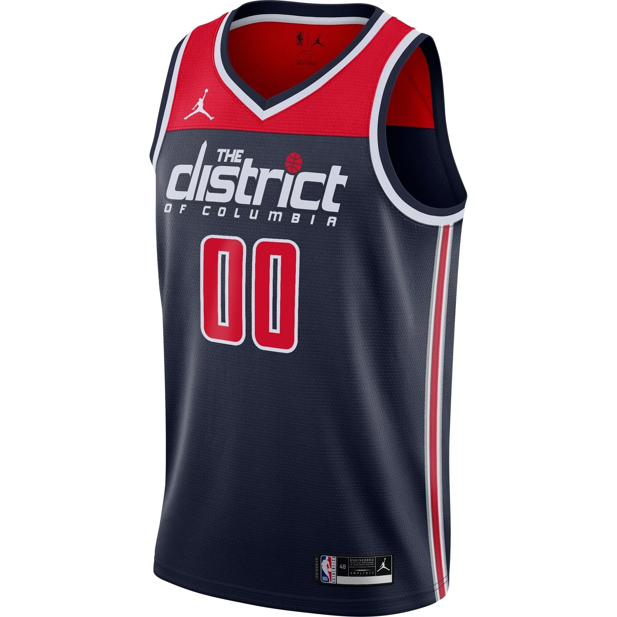 Washington Wizards Swingman Custom Statement Edition Navy NBA Jersey Men's