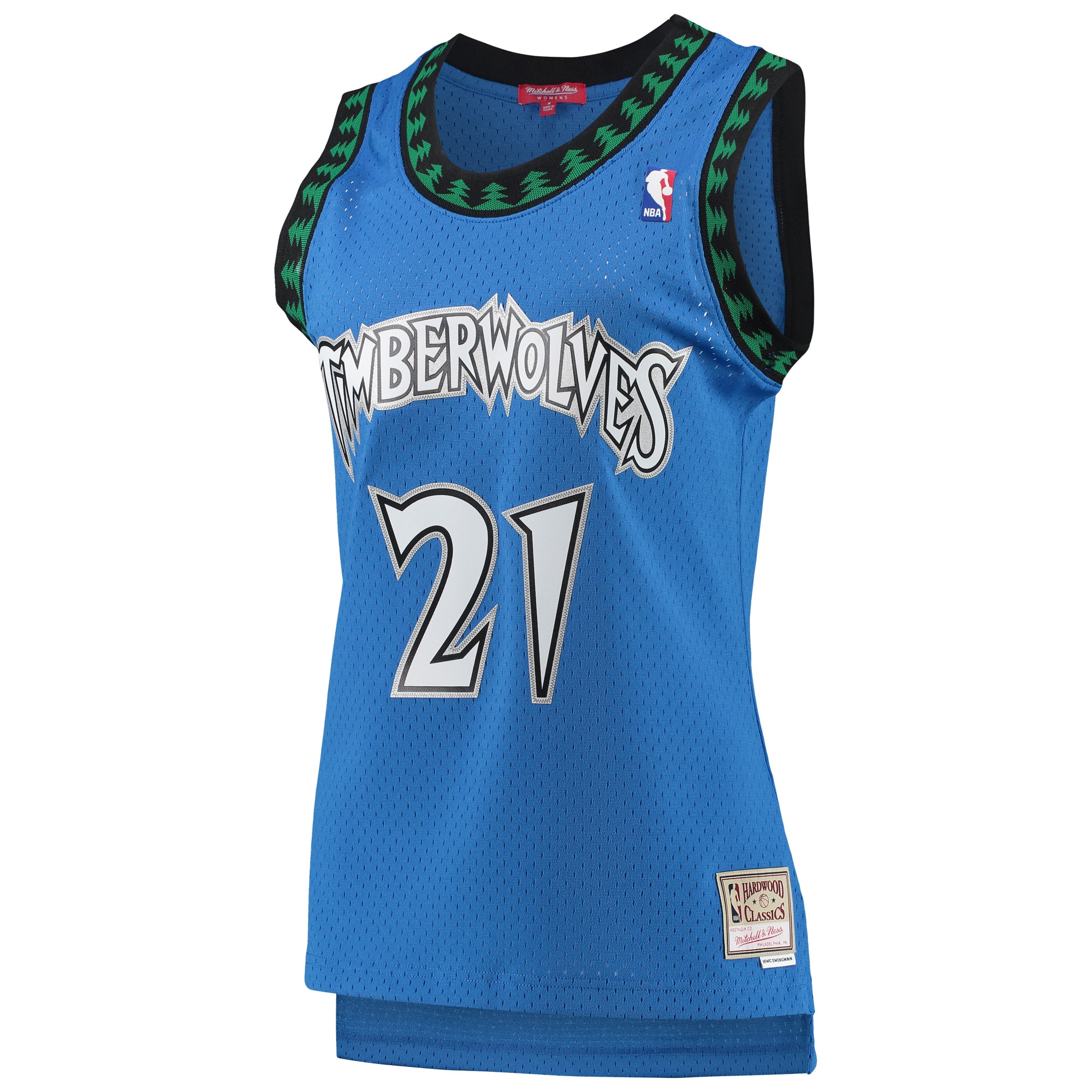 Mitchell Ness Kevin Garnett Blue Minnesota Timberwolves Hardwood Classics Swingman NBA Jersey Women's