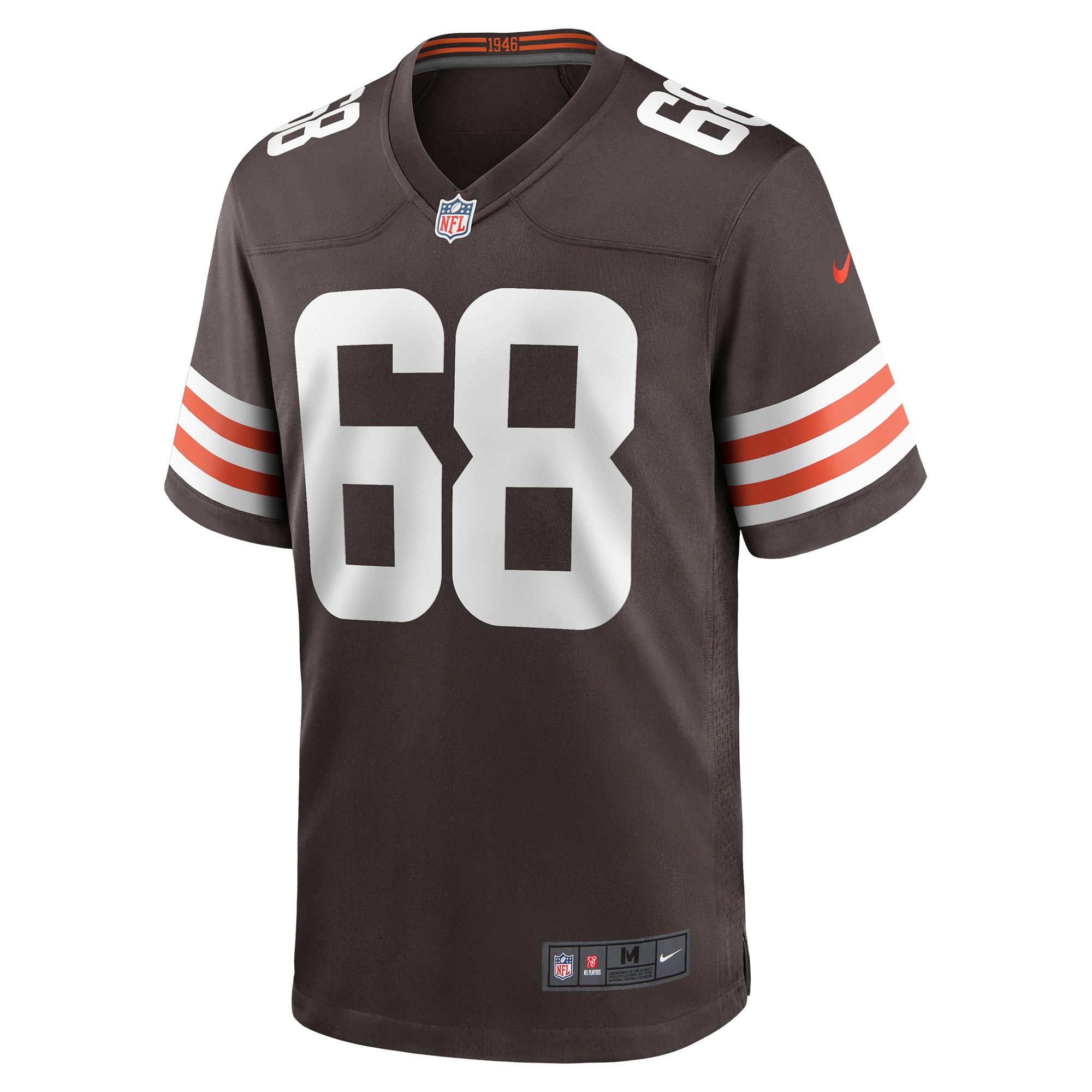 Cleveland Browns Michael Dunn Brown Game NFL Jersey Men's