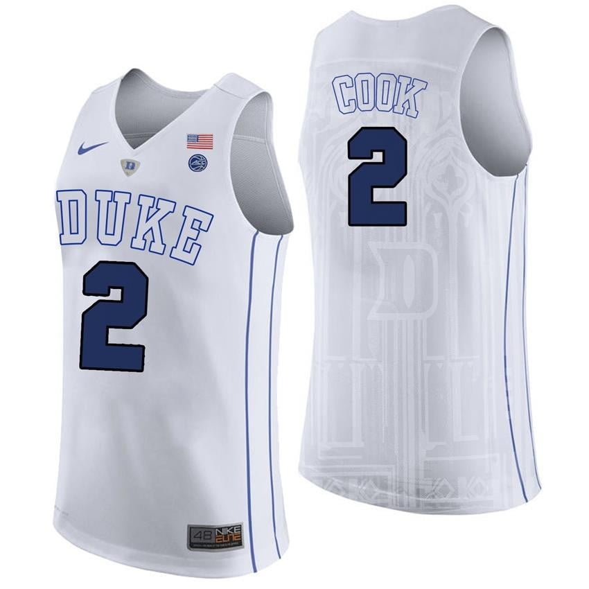 Duke Blue Devils 2 Quinn Coo White College Player Performance NCAA Jersey Men's