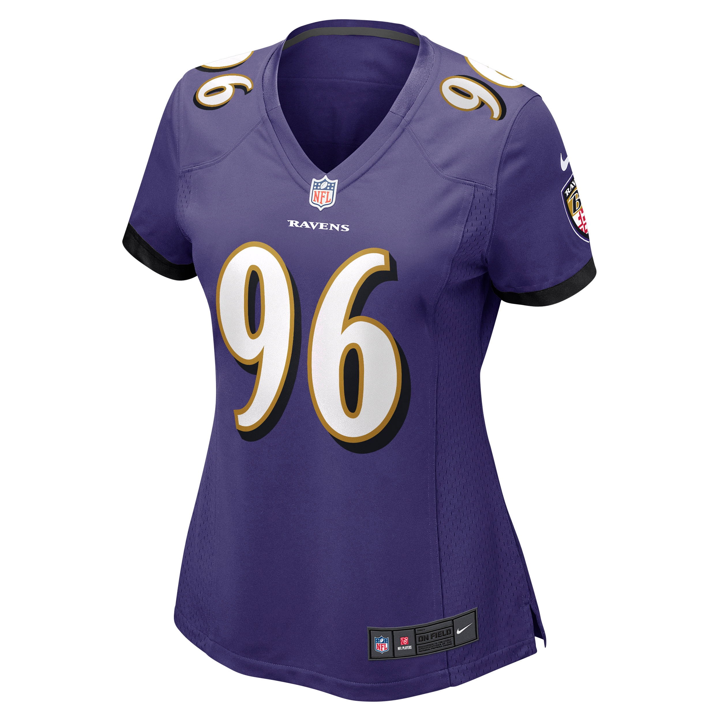 Baltimore Ravens Broderick Washington Purple Game NFL Jersey Women's