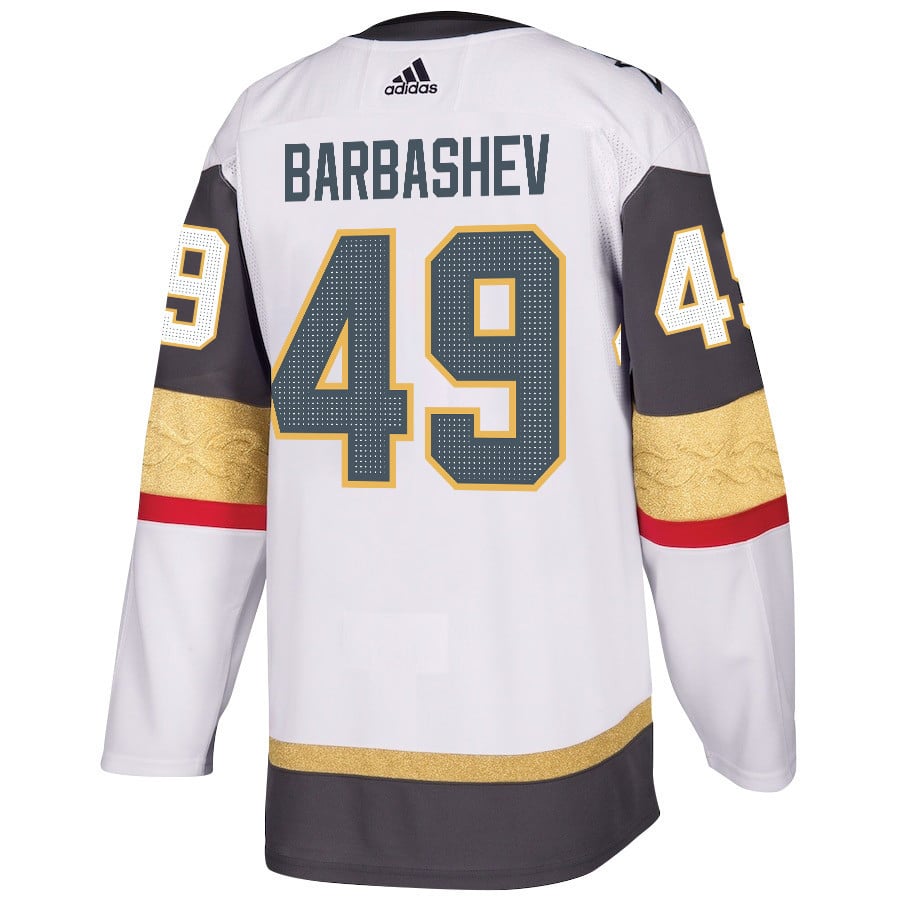 Ivan Barbashev 49 Vegas Golden Knights Stanley Cup 2023 Champions Patch Away Breakaway White NHL Jersey Men's