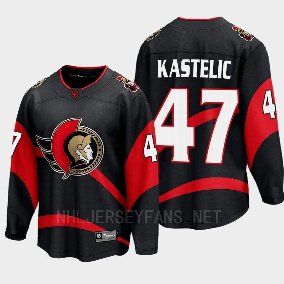 Ottawa Senators Mark Kastelic 47 Special Edition 2.0 Breakaway Player Black NHL Jersey Men's