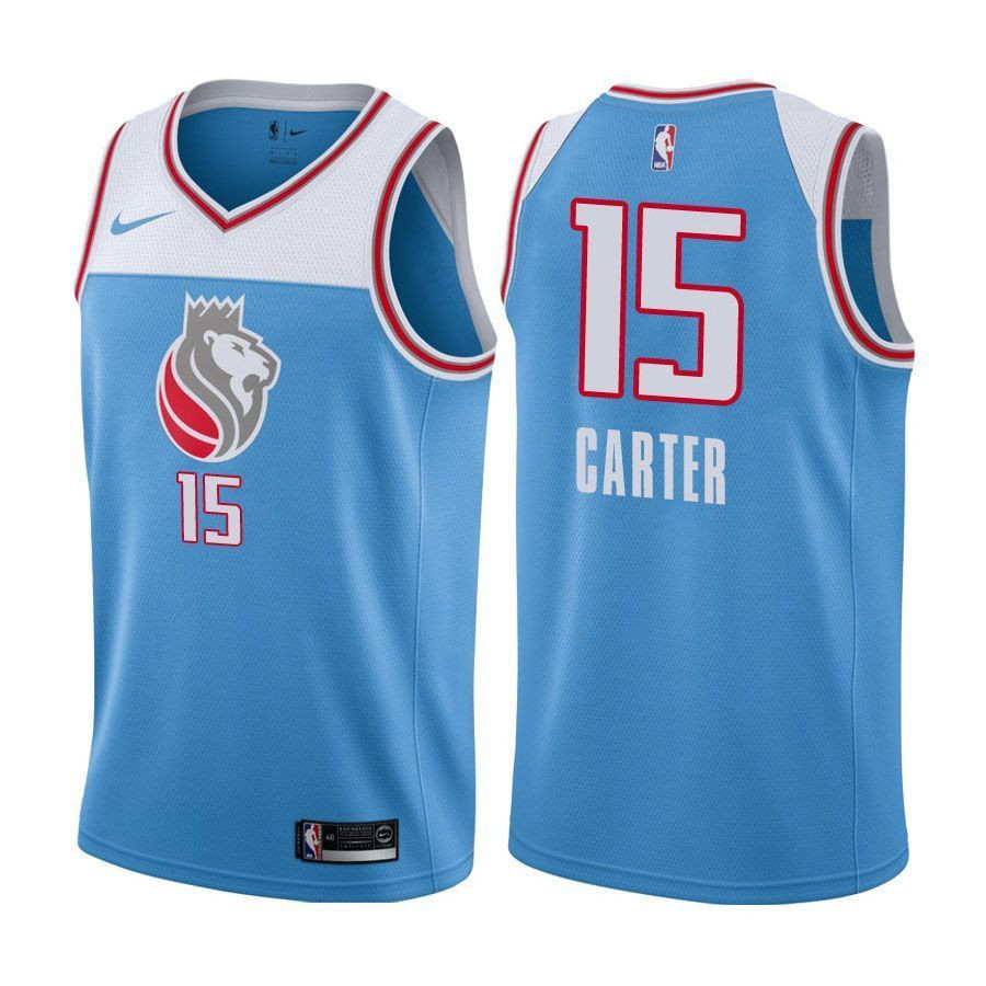 Kings Vince Carter 15 City Edition Blue NBA Jersey Men's