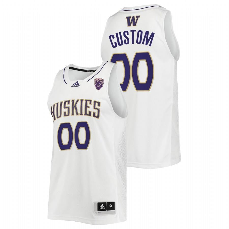 Washington Huskies Custom 202 White College NCAA Jersey Men's