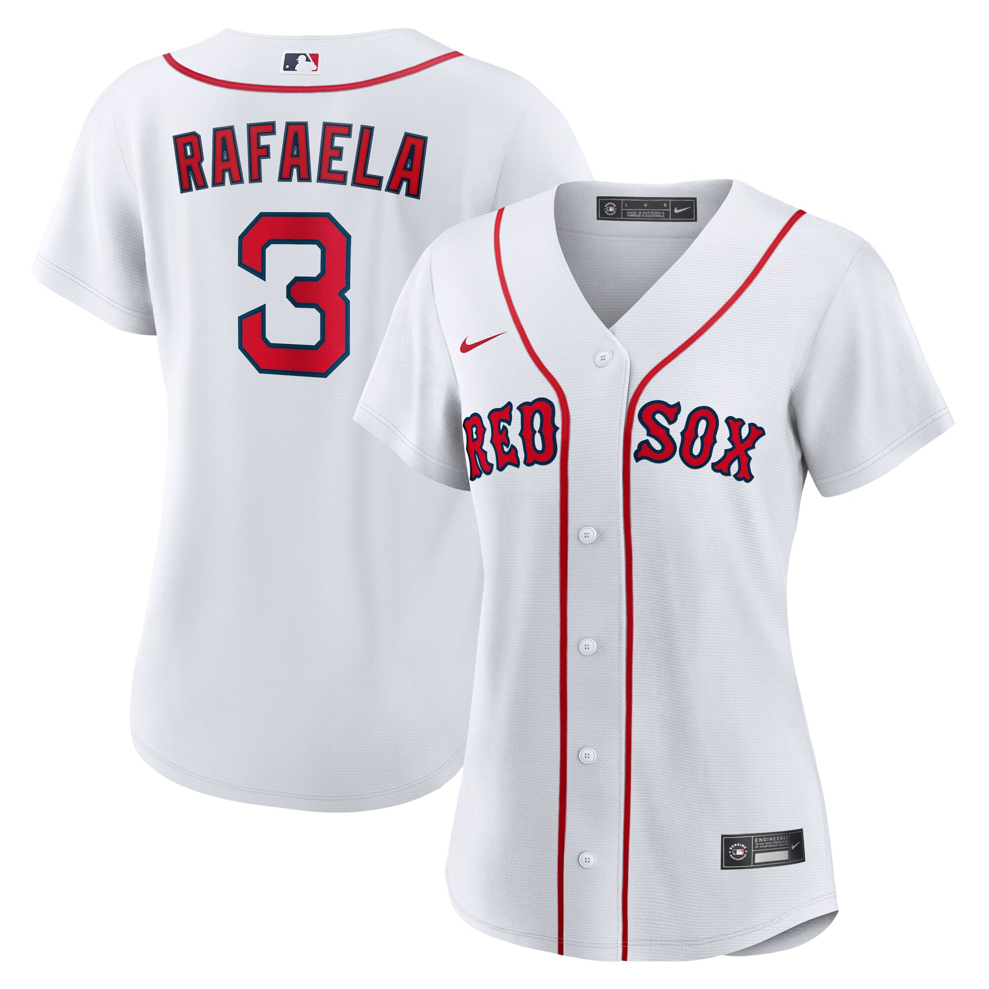 Boston Red Sox Ceddanne Rafaela White Home MLB Jersey Women's