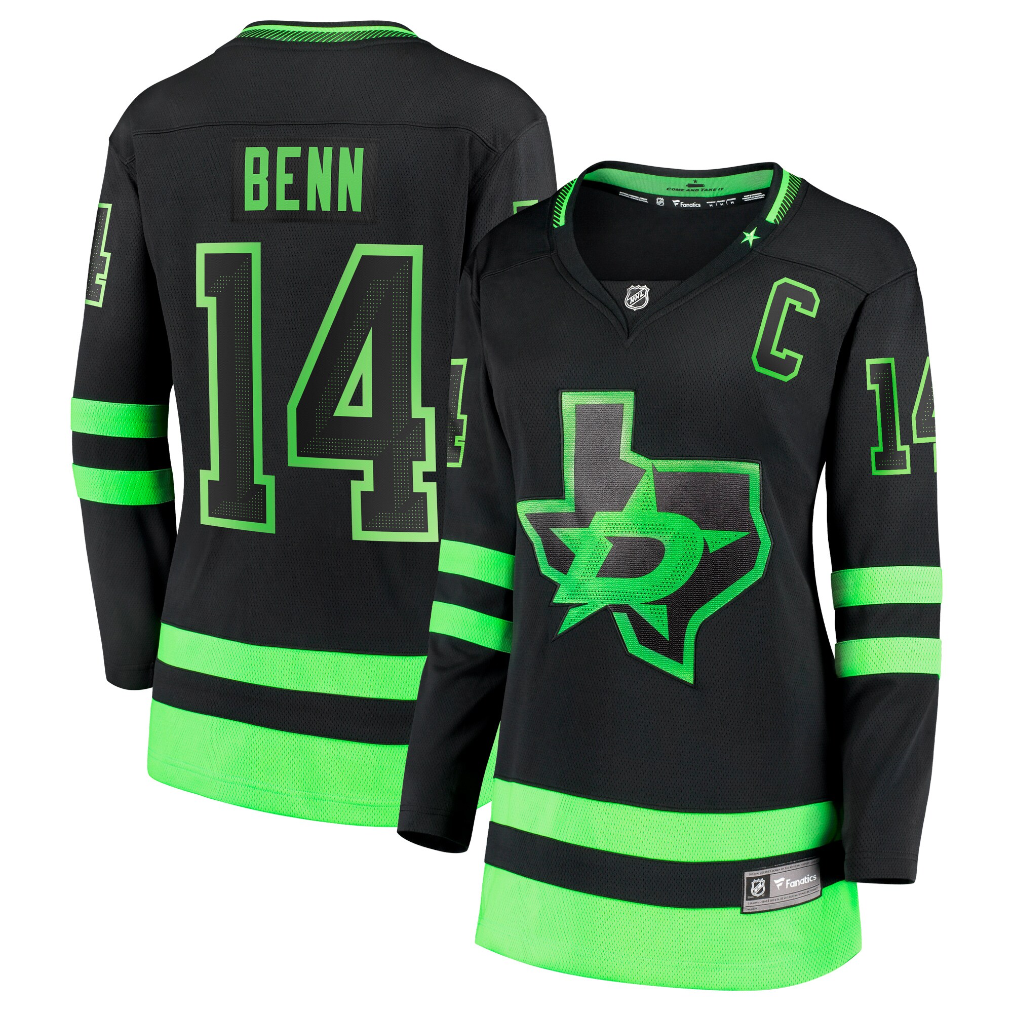 Dallas Stars Jamie Benn Black Alternate Premier Breakaway Player NHL Jersey Women's
