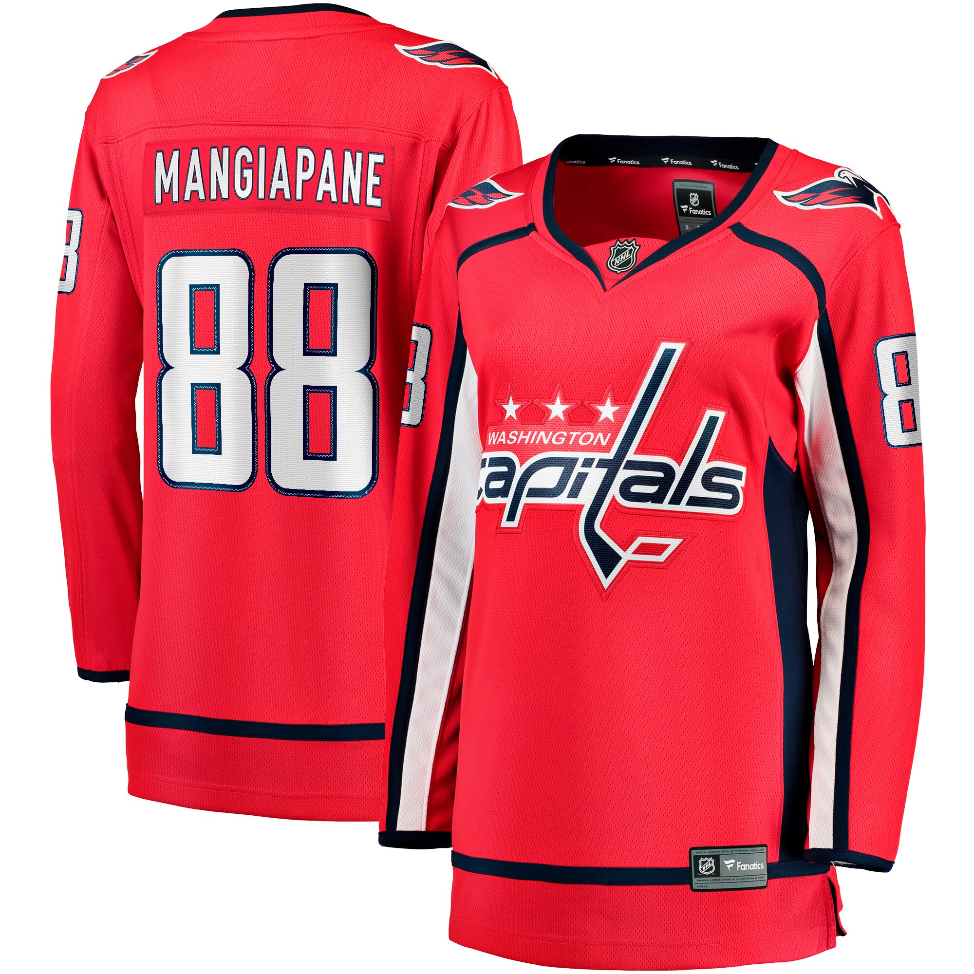 Washington Capitals Andrew Mangiapane Red Home Premier Breakaway Player NHL Jersey Women's