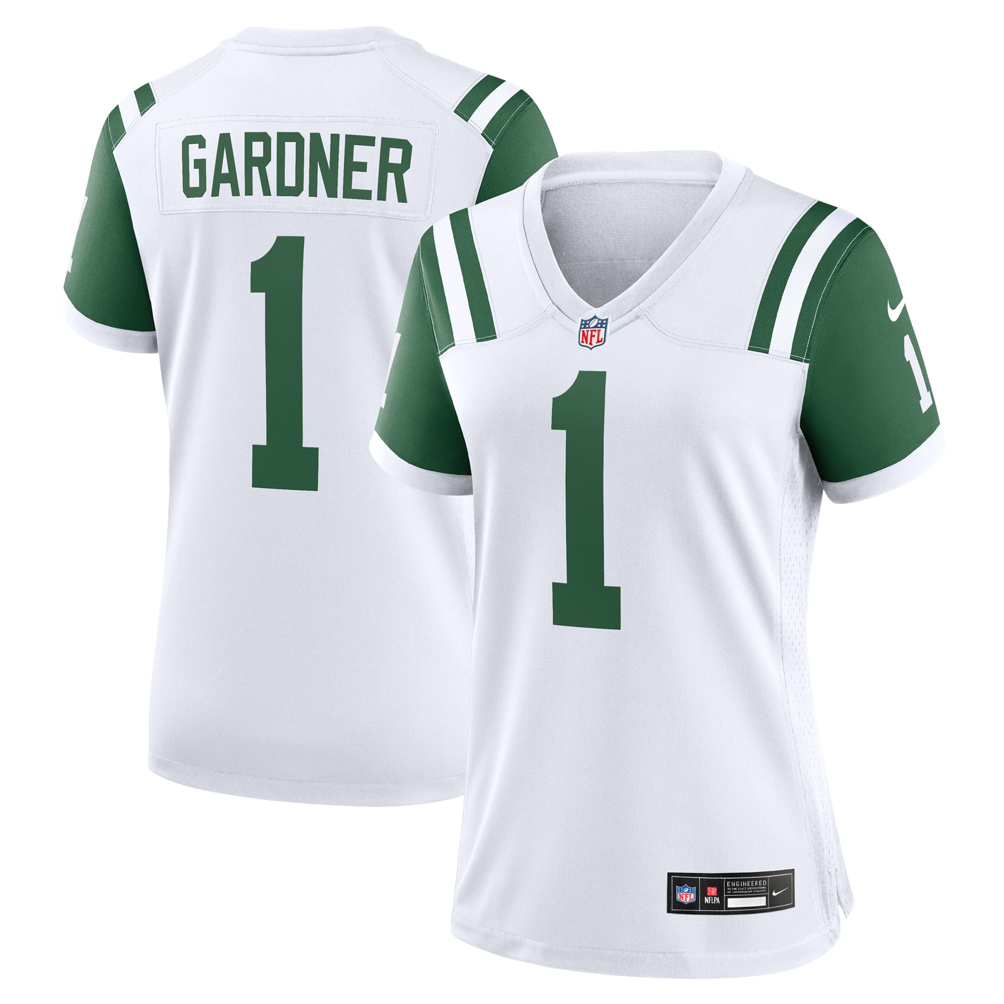 New York Jets Ahmad Sauce Gardner White Classic Alternate Game NFL Jersey Women's