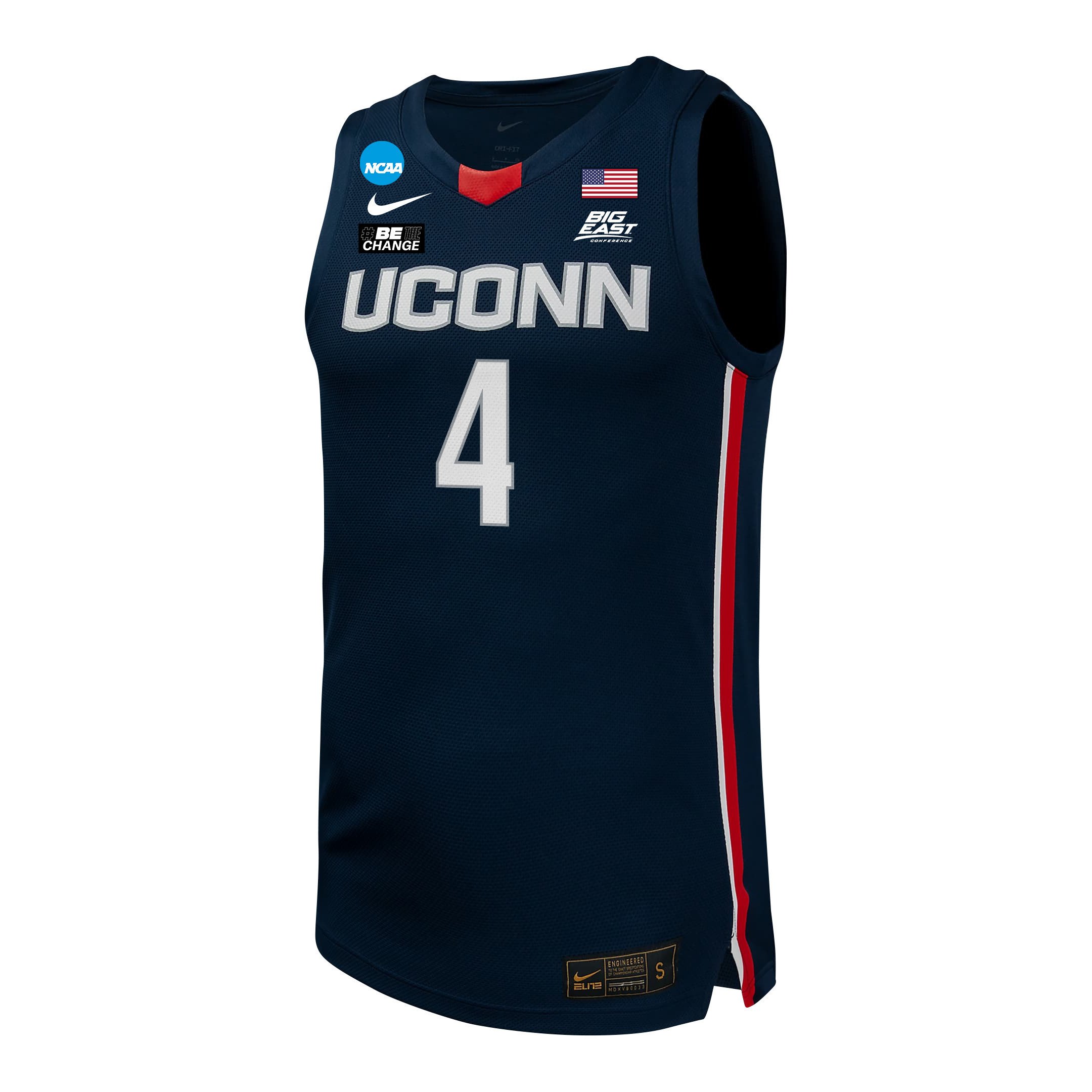 Qadence Samuels 4 UConn Huskies Navy Unisex NCAA Jersey Unisex