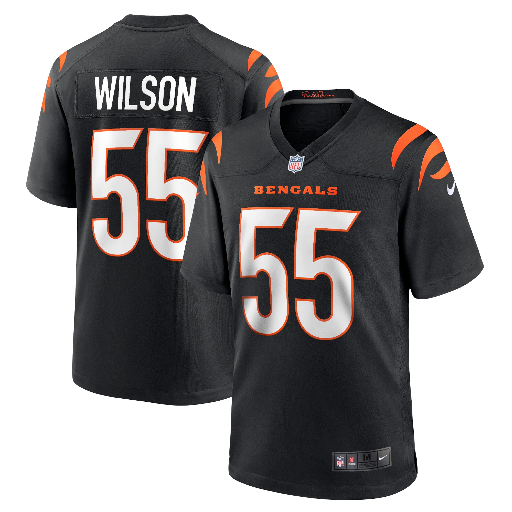 Cincinnati Bengals Logan Wilson Black Game NFL Jersey Men's
