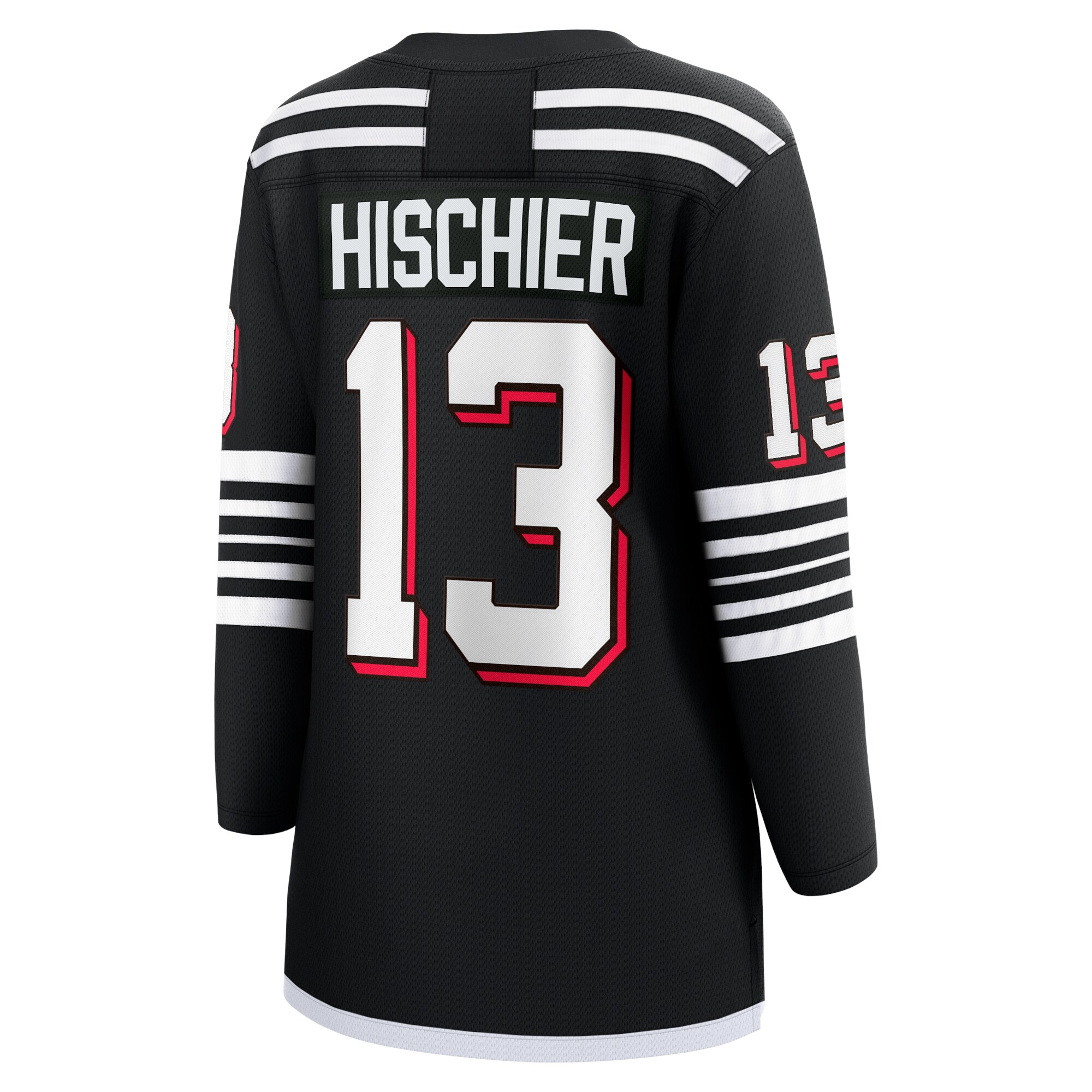 New Jersey Devils Nico Hischier Black Alternate Premier Breakaway Player NHL Jersey Women's