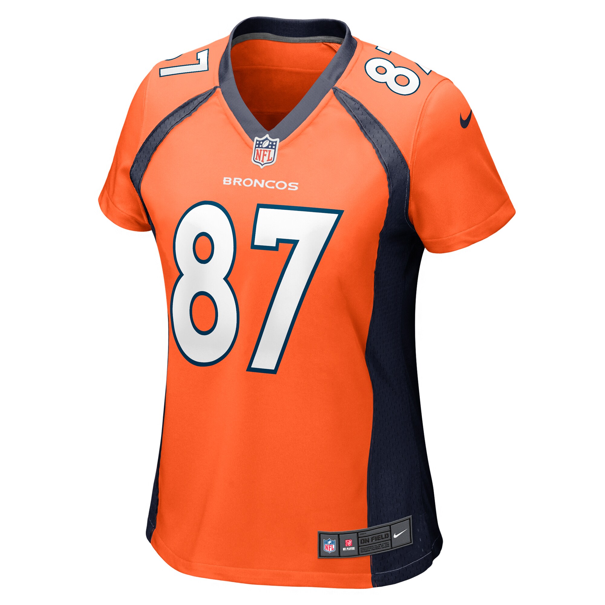 Denver Broncos David Sills Orange Team Game NFL Jersey Women's