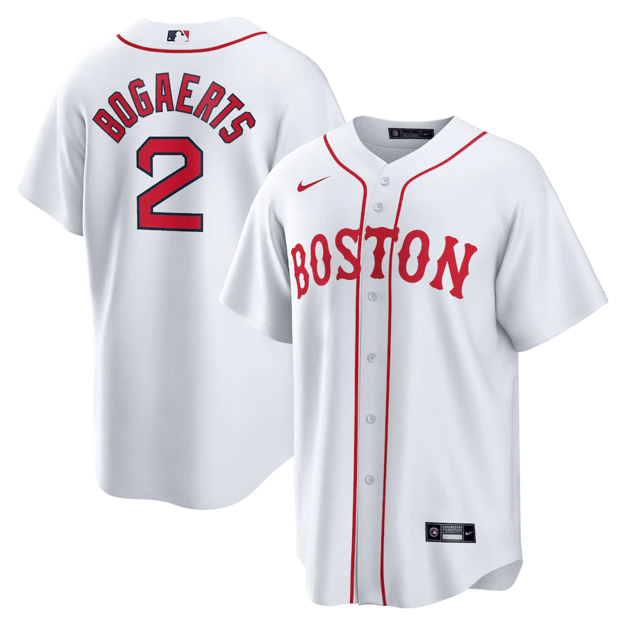 Xander Bogaerts 2 Boston Red Sox Home White MLB Jersey Men's