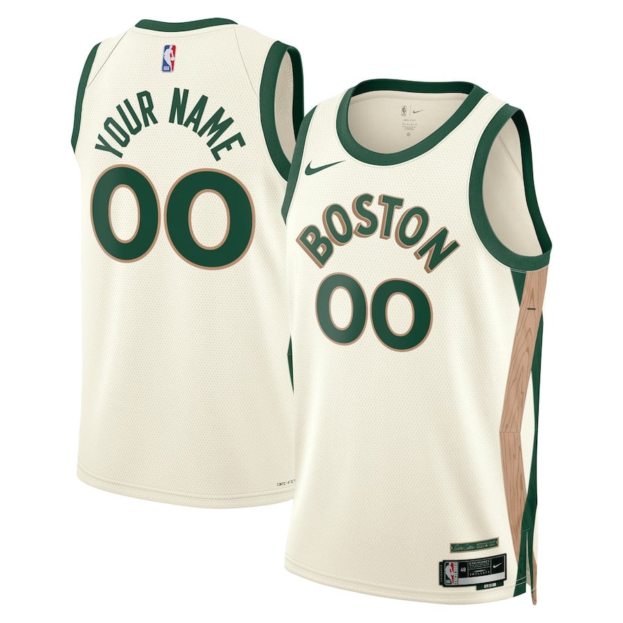 Boston Celtics 2023/24 City Edition Swingman Custom White NBA Jersey Men's