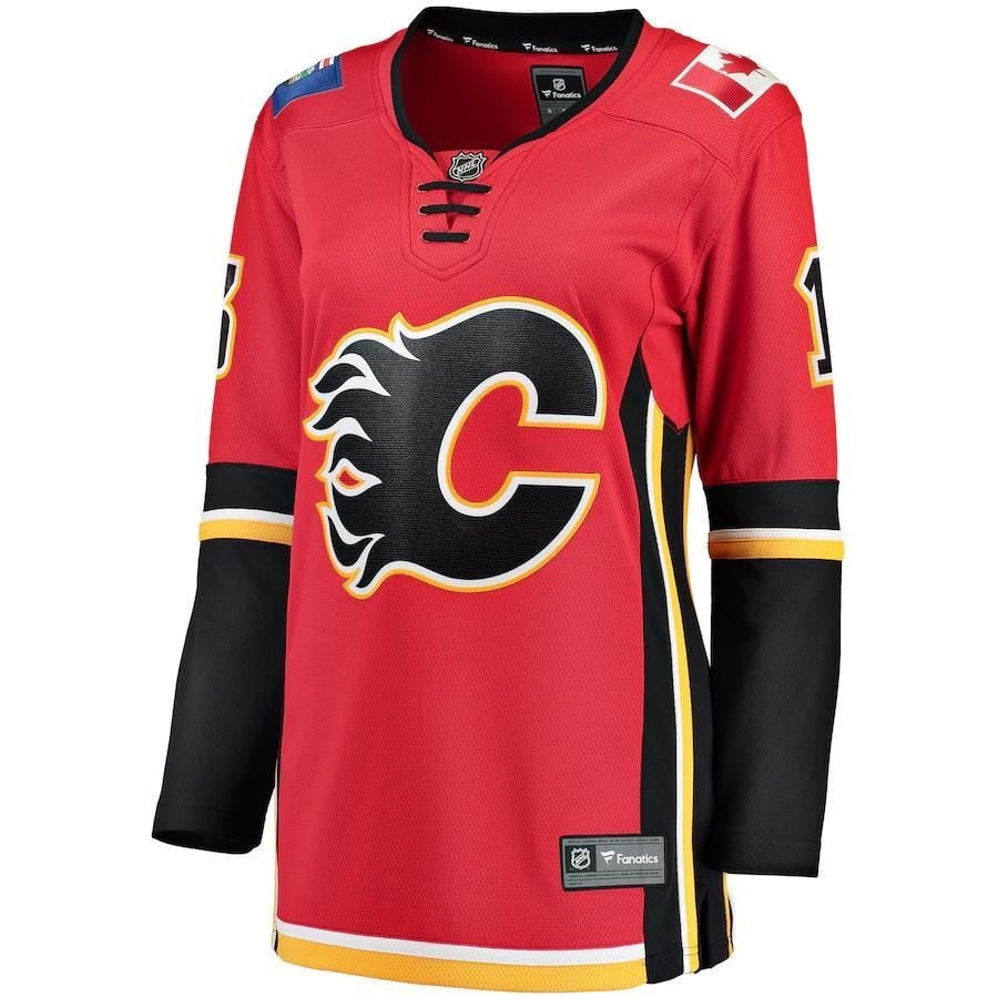 Johnny Gaudreau Calgary Flames Home Breakaway Player Red NHL Jersey Women's