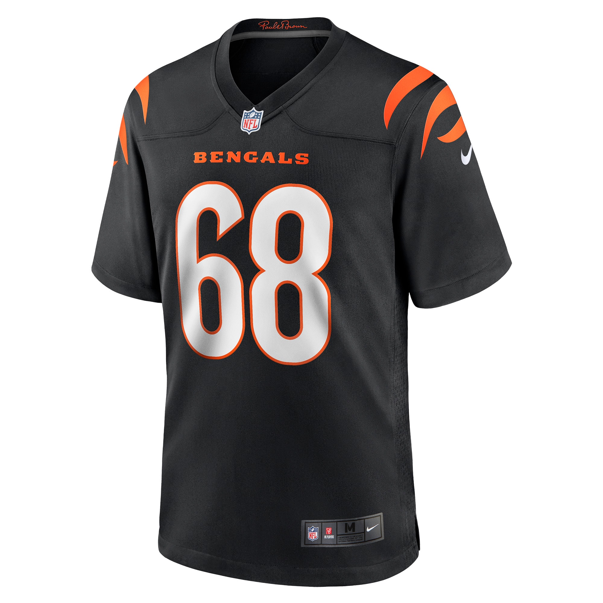 Cincinnati Bengals Josh Tupou Black Game Player NFL Jersey Men's