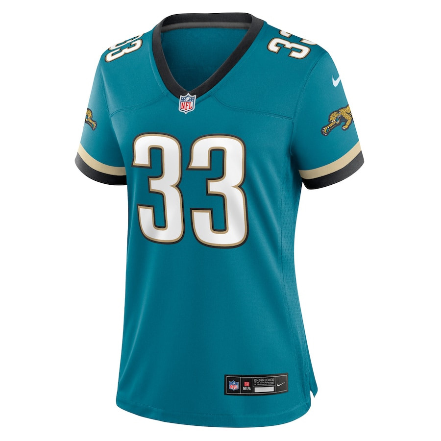 Devin Lloyd 33 Jacksonville Jaguars Prowler Throwback Game Teal NFL Jersey Women's