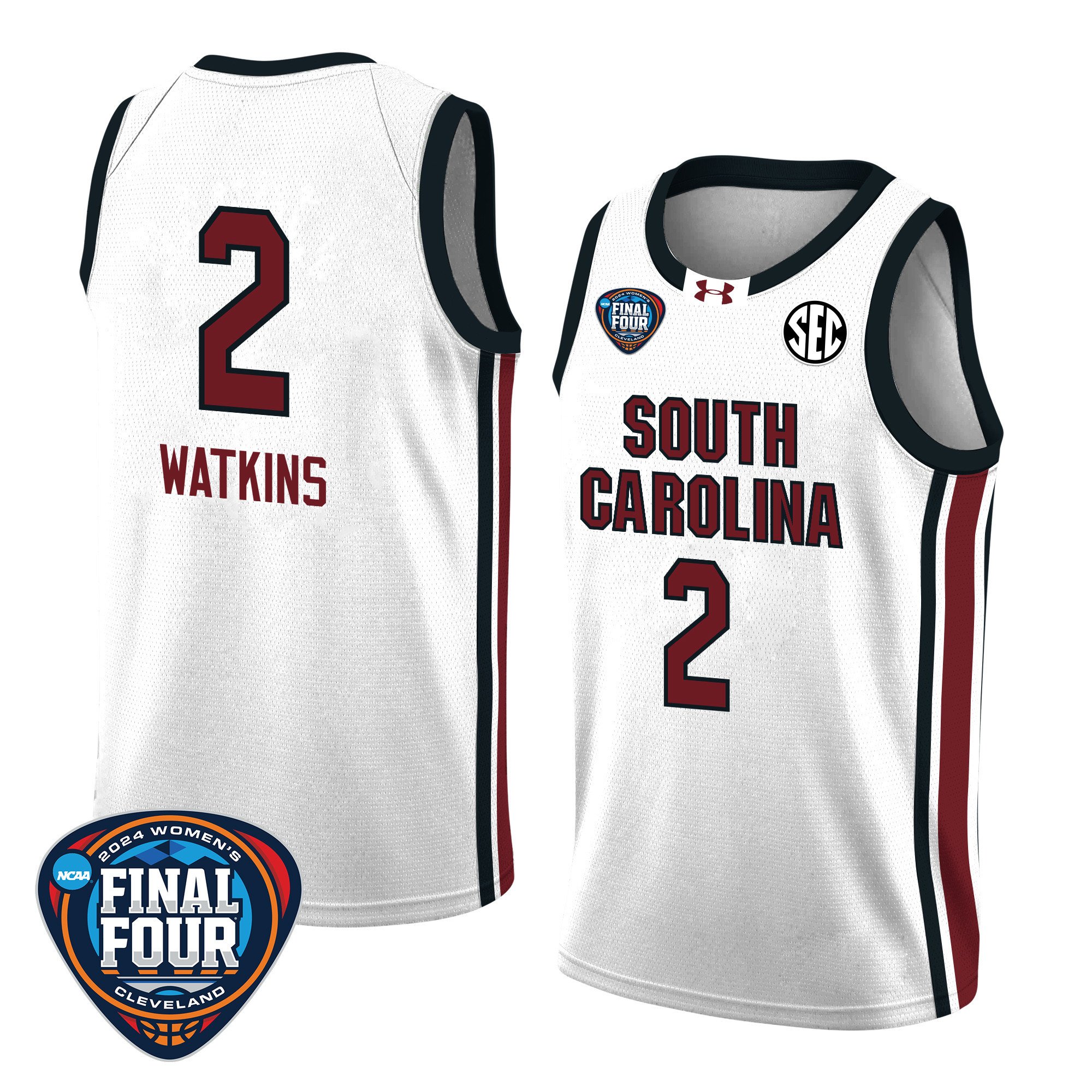 Ashlyn Watkins 2 South Carolina 2024 Final Four Patch Unisex NCAA Jersey Unisex