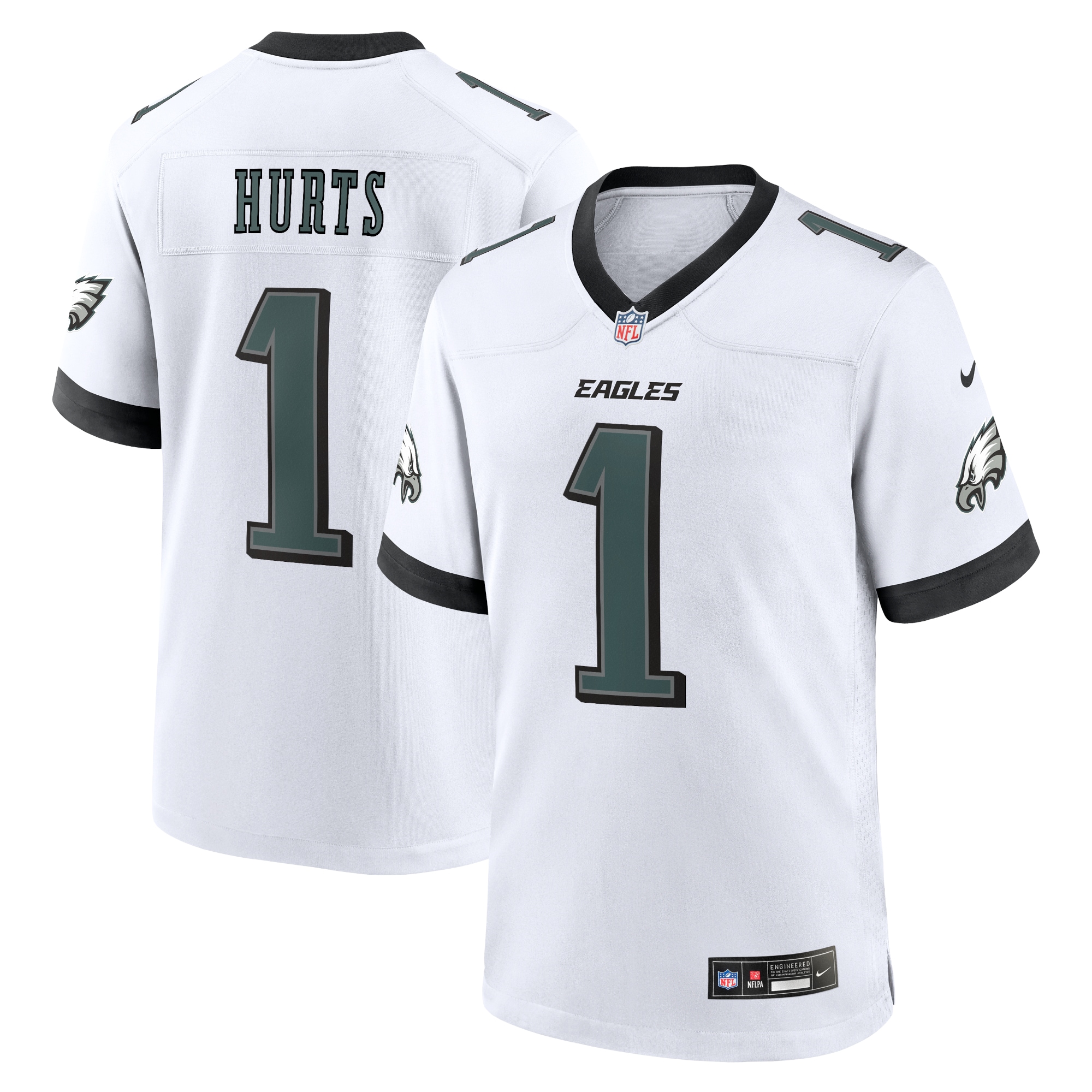 Philadelphia Eagles Jalen Hurts White White Game NFL Jersey Men's