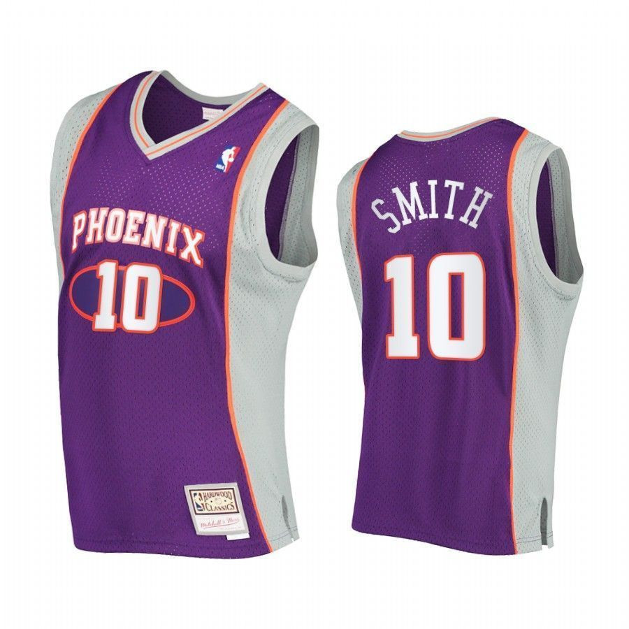 Jalen Smith 10 Phoenix Suns Hardwood Classics Purple NBA Jersey Men's