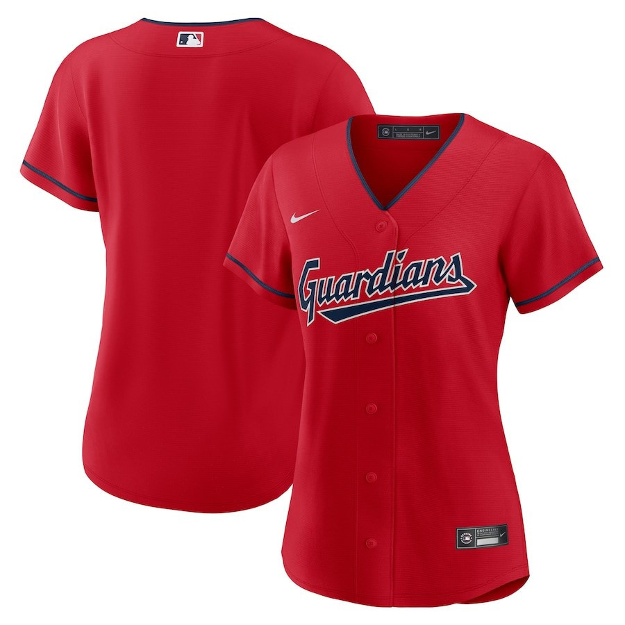 Cleveland Guardians Alternate Team Red MLB Jersey Women's