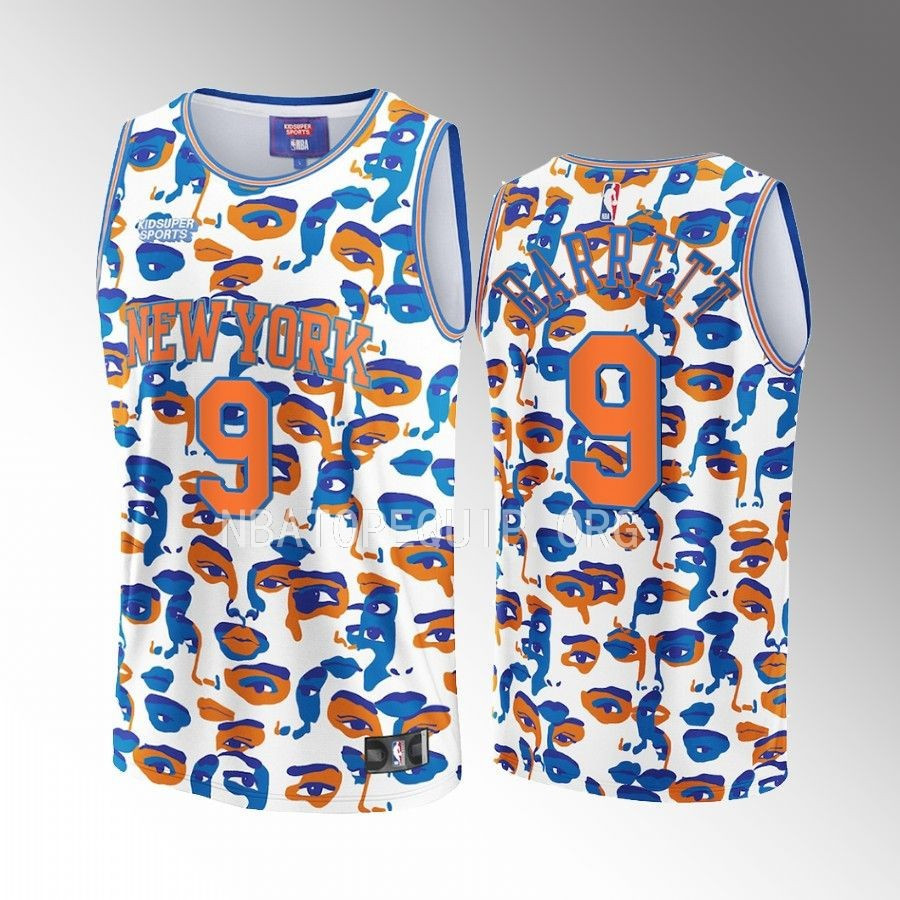RJ Barrett 9 New York Knicks KidSuper Studio Unisex Hometown NBA Jersey Unisex