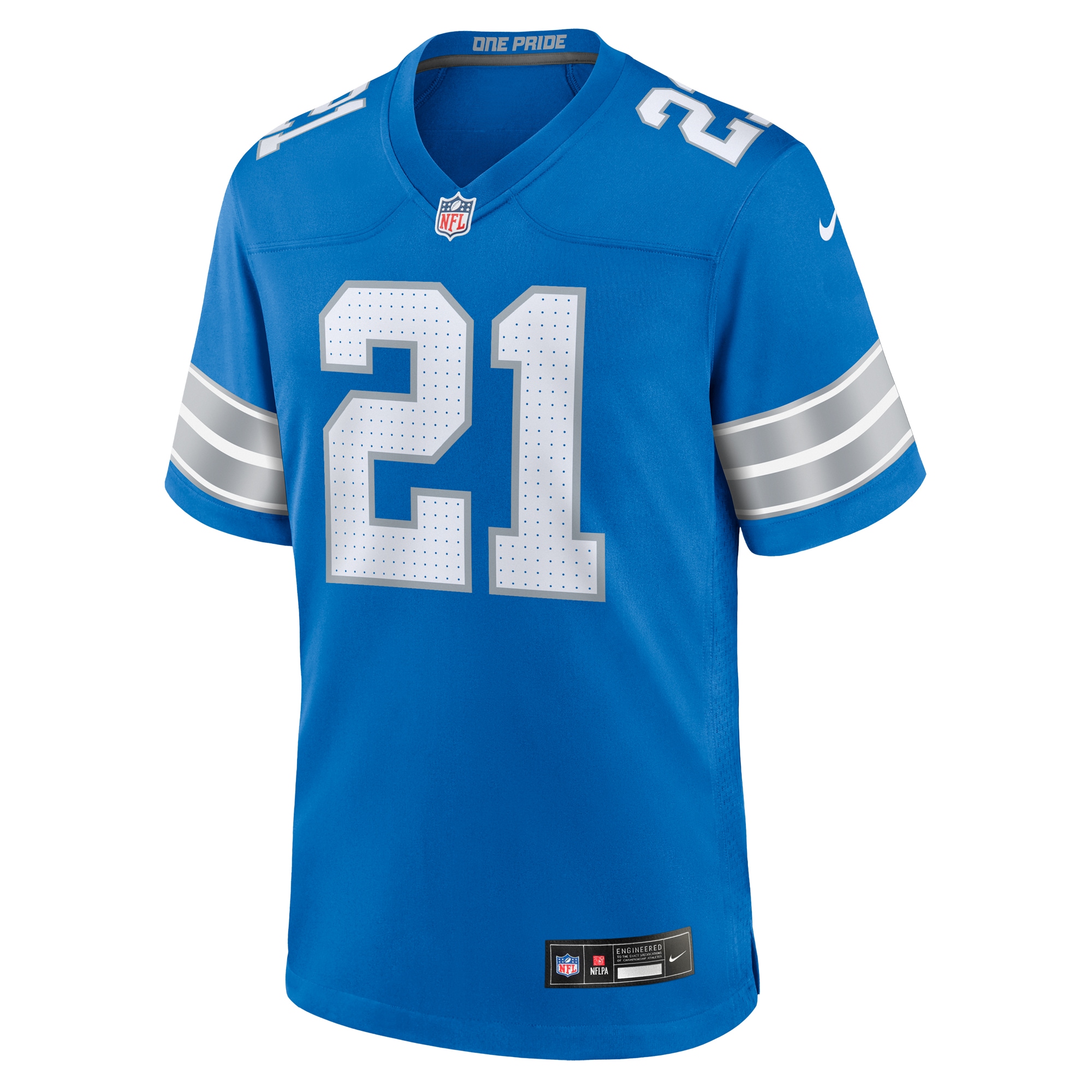 Detroit Lions Amik Robertson Blue Game NFL Jersey Men's