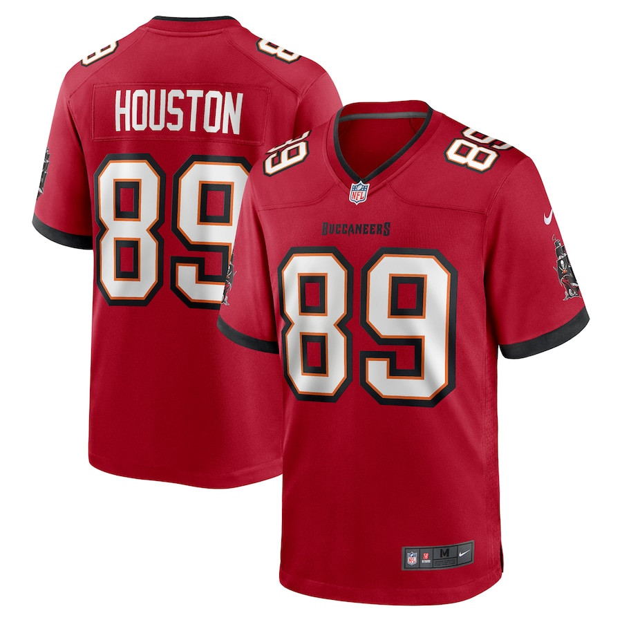 Dennis Houston 89 Tampa Bay Buccaneers Game Red NFL Jersey Men's