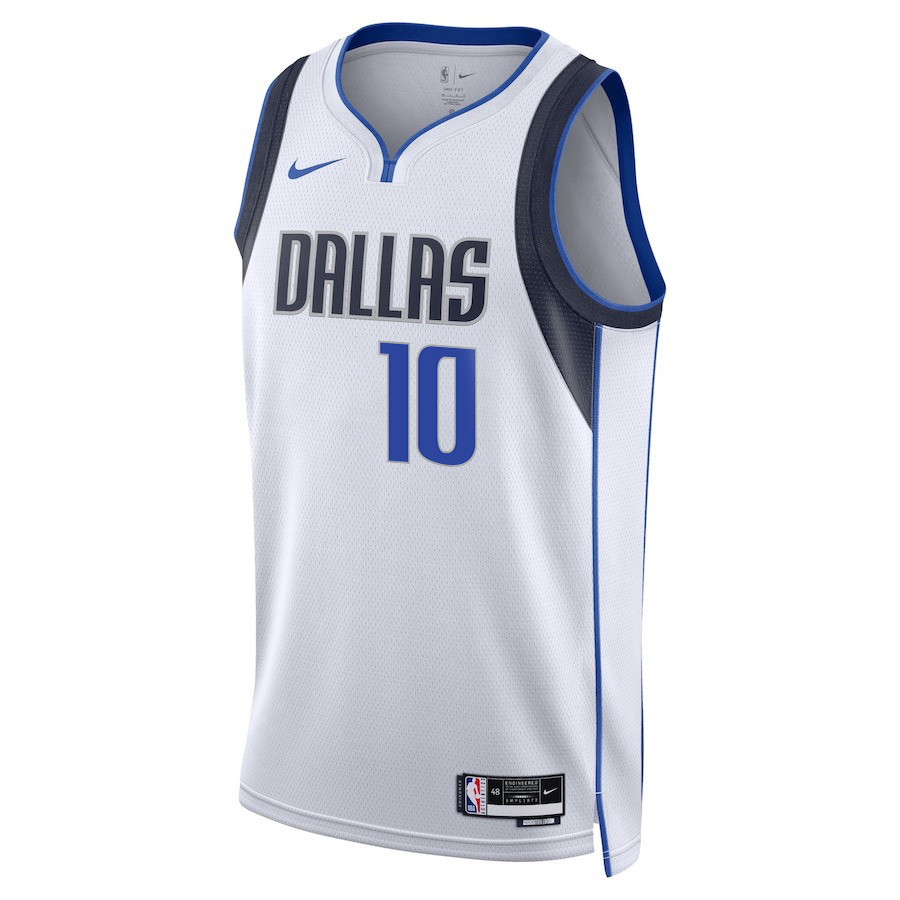 Tim Hardaway Jr. 10 Dallas Mavericks 2024 FINALS PATCH Swingman Association Editio White NBA Jersey Men's