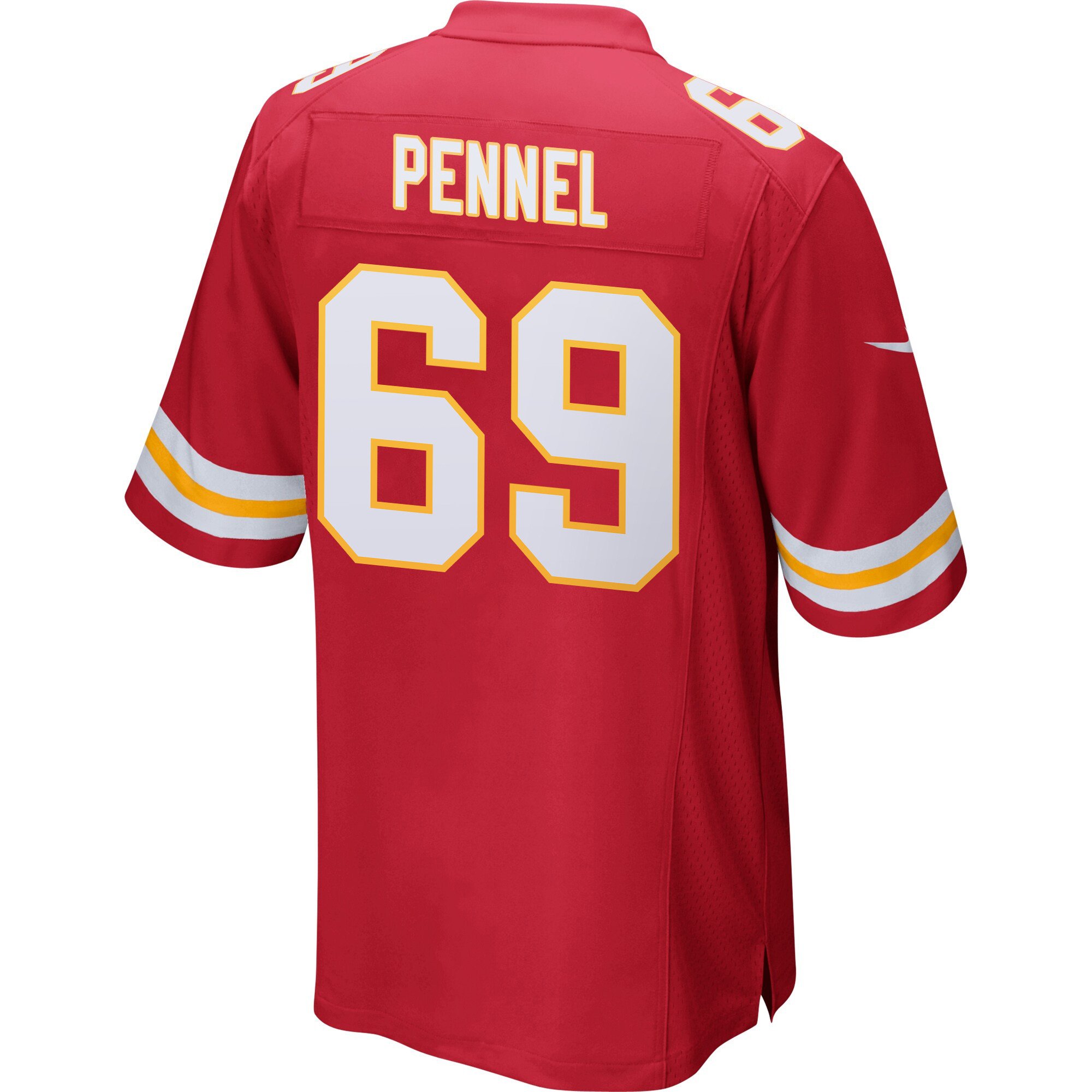Mike Pennel 69 Kansas City Chiefs Super Bowl LIX Champions Patch New Orleans A Symphony of Sport' EMBROIDERED Game Red NFL Jersey Men's