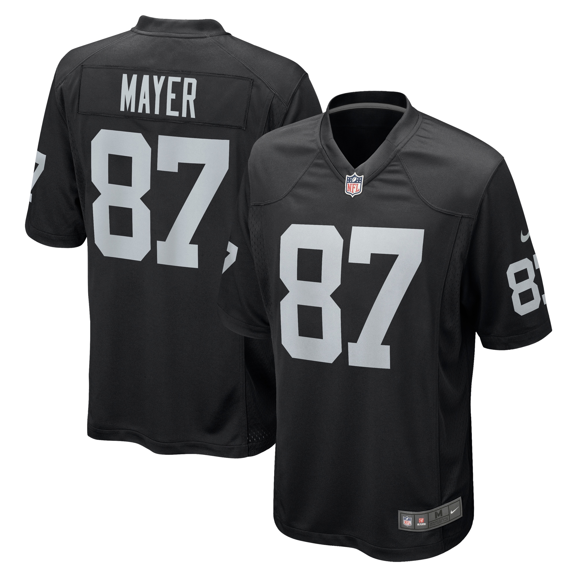 Las Vegas Raiders Michael Mayer Black Game NFL Jersey Men's