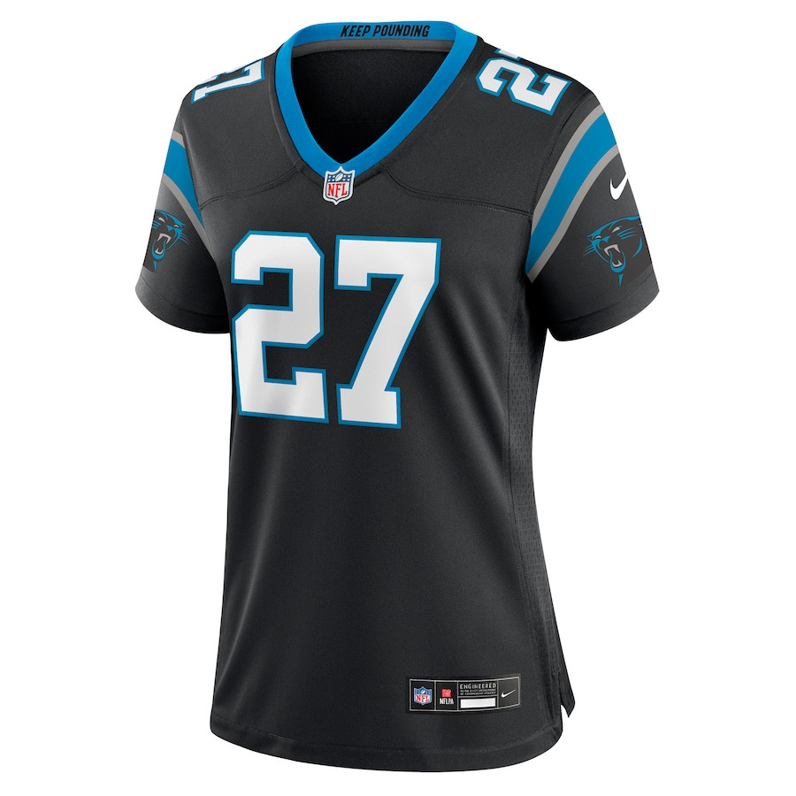 Alex Cook 27 Carolina Panthers Game Black NFL Jersey Women's