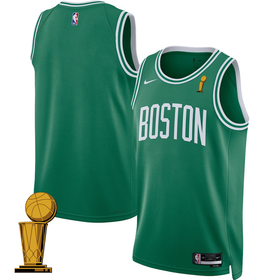 Boston Celtics 2024 FINALS CHAMPIONS Icon Edition Kelly Green NBA Jersey Men's