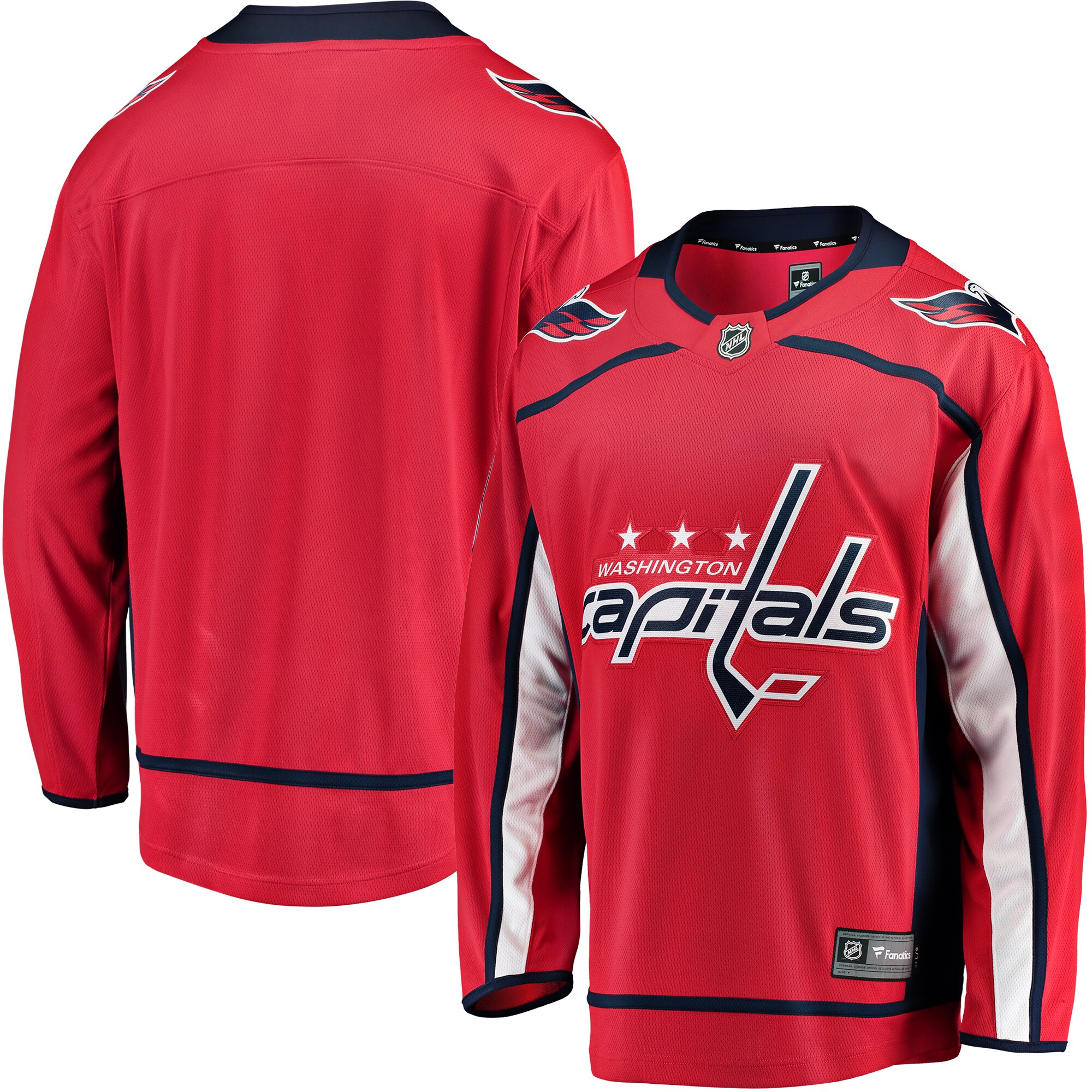 Washington Capitals Red Breakaway Home NHL Jersey Men's