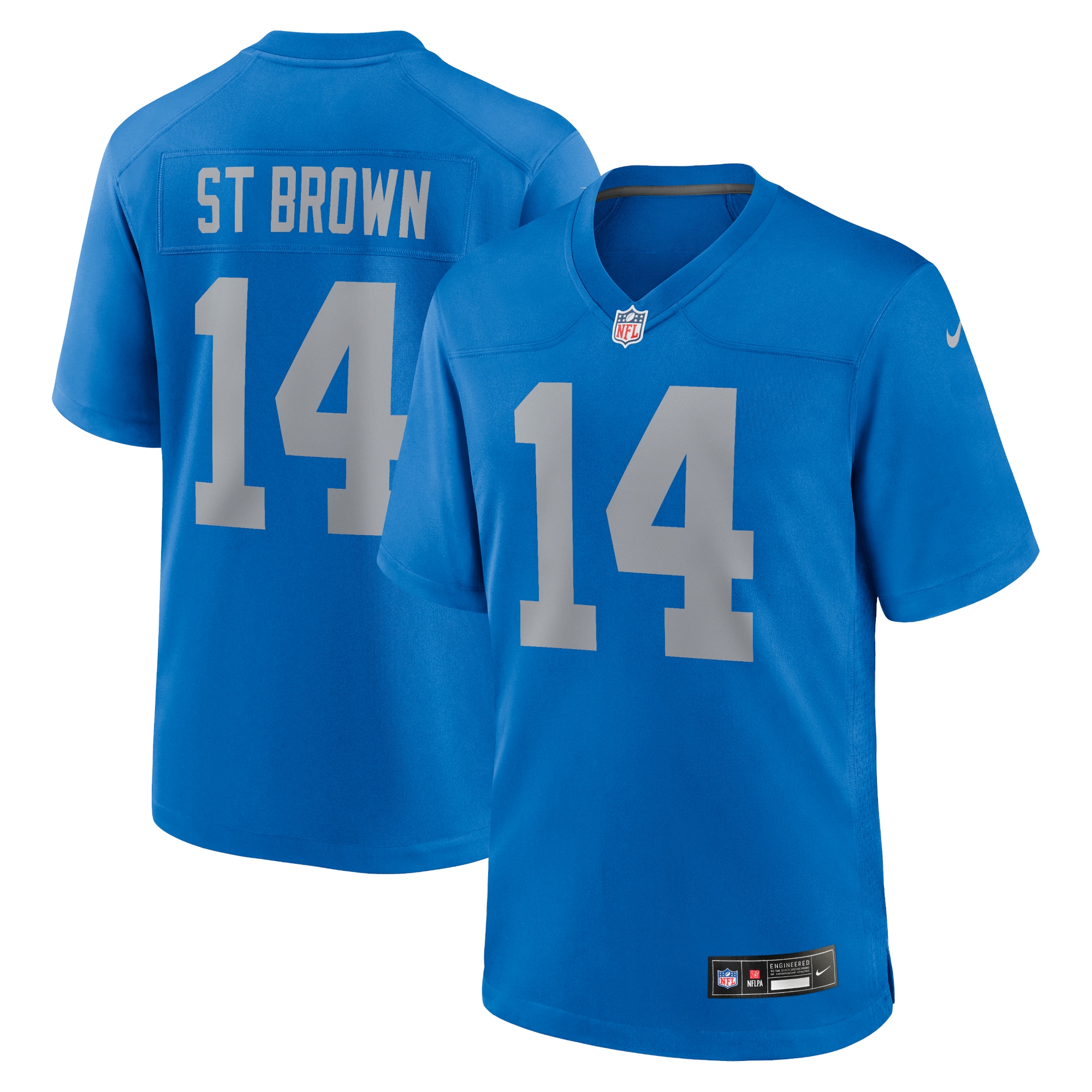 Detroit Lions Amon-Ra St. Brown Blue Alternate Game NFL Jersey Men's