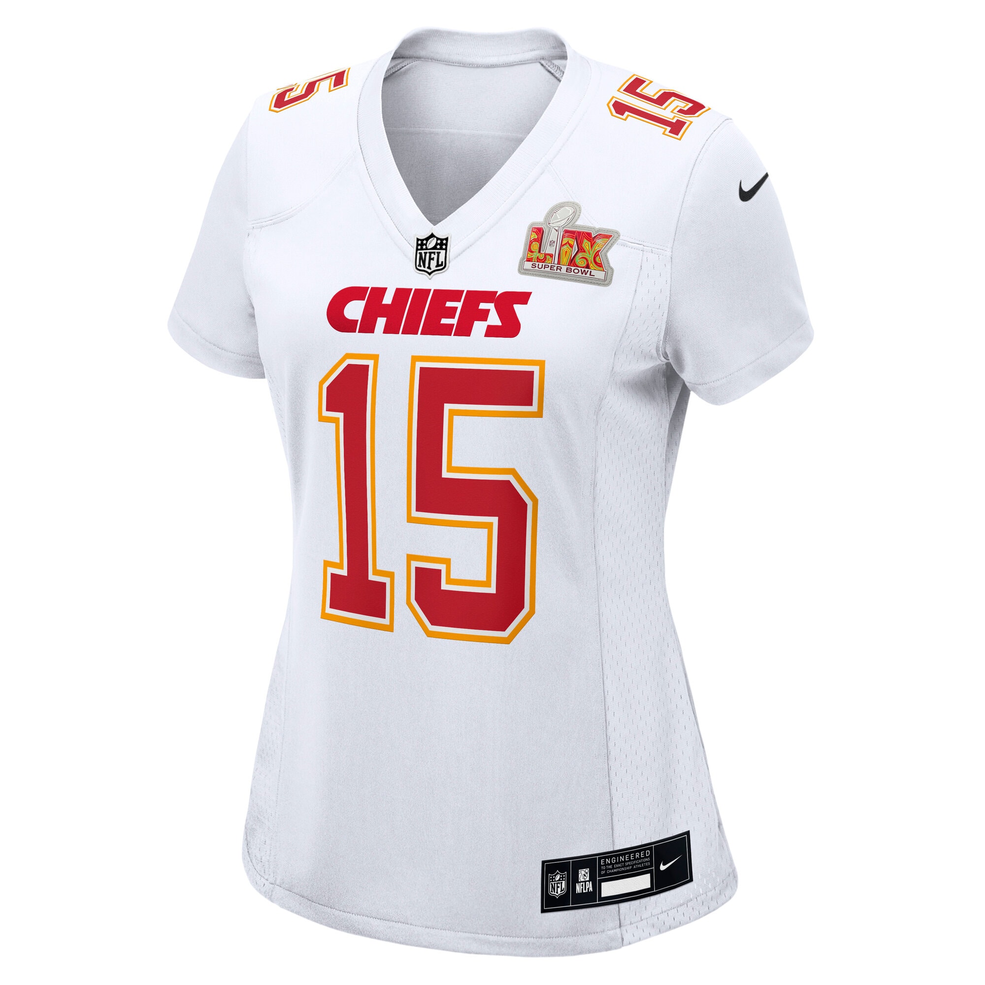 Kansas City Chiefs Patrick Mahomes Tundra White Super Bowl LIX Fashion Game NFL Jersey Women's