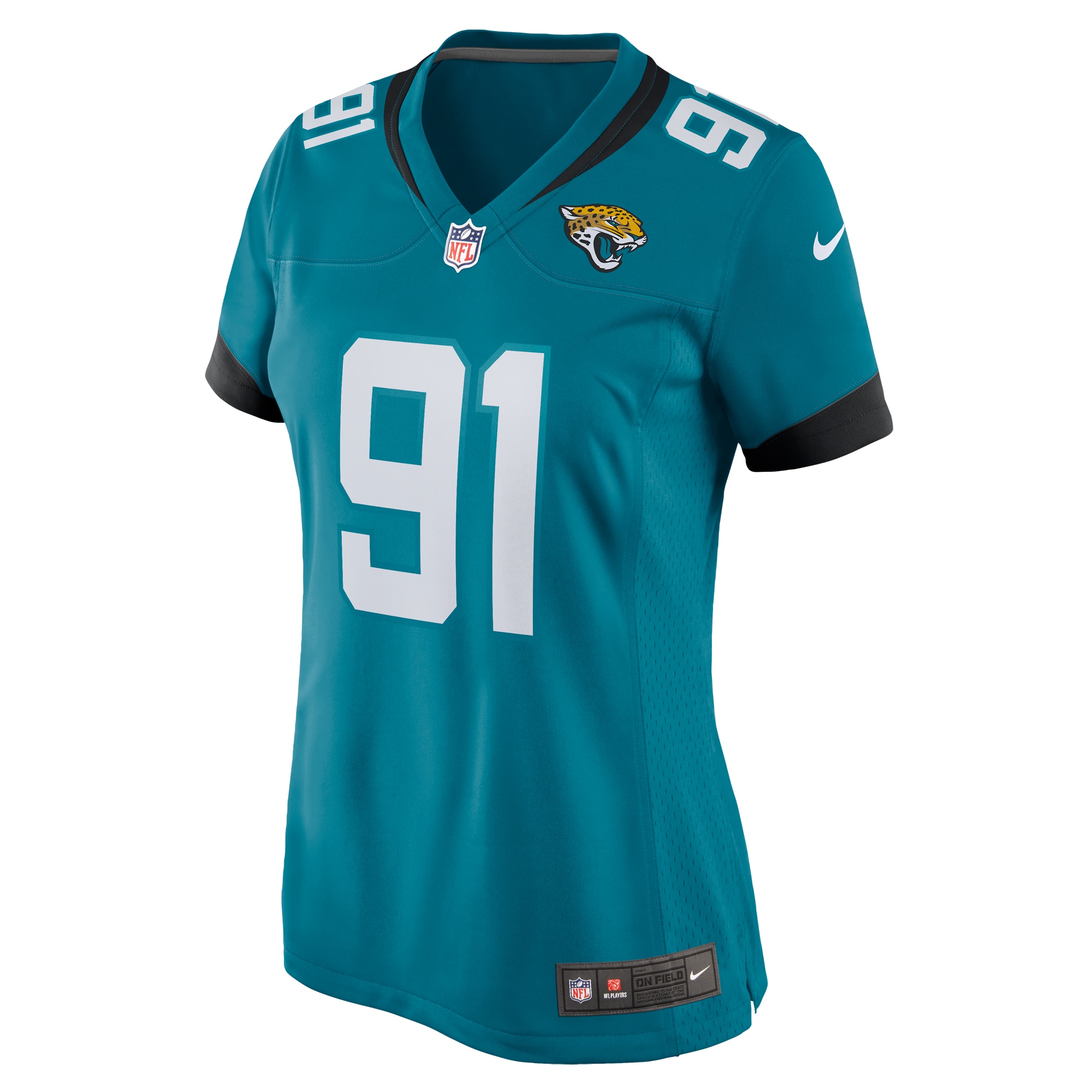 Jacksonville Jaguars Arik Armstead Teal Team Game NFL Jersey Women's