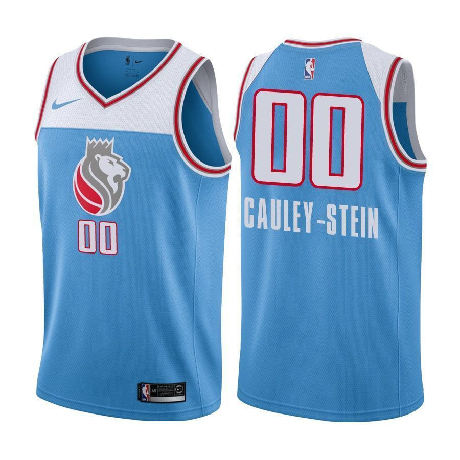 Sacramento Kings Willie Cauley-stein 00 City Edition Blue NBA Jersey Men's