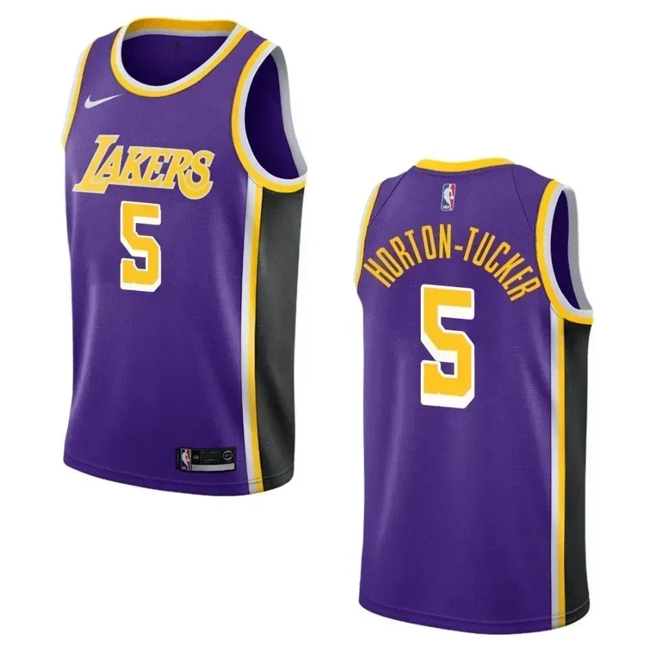 Los Angeles Lakers 5 Talen Horton-tucker Statement Swingman Purple NBA Jersey Men's