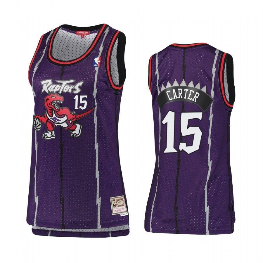 Toronto Raptors Vince Carter 15 Hardwood Classics NBA Jersey Women's