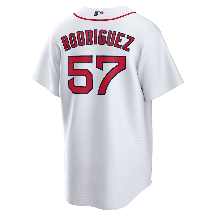 Joely Rodr?guez 57 Boston Red Sox Home White MLB Jersey Men's
