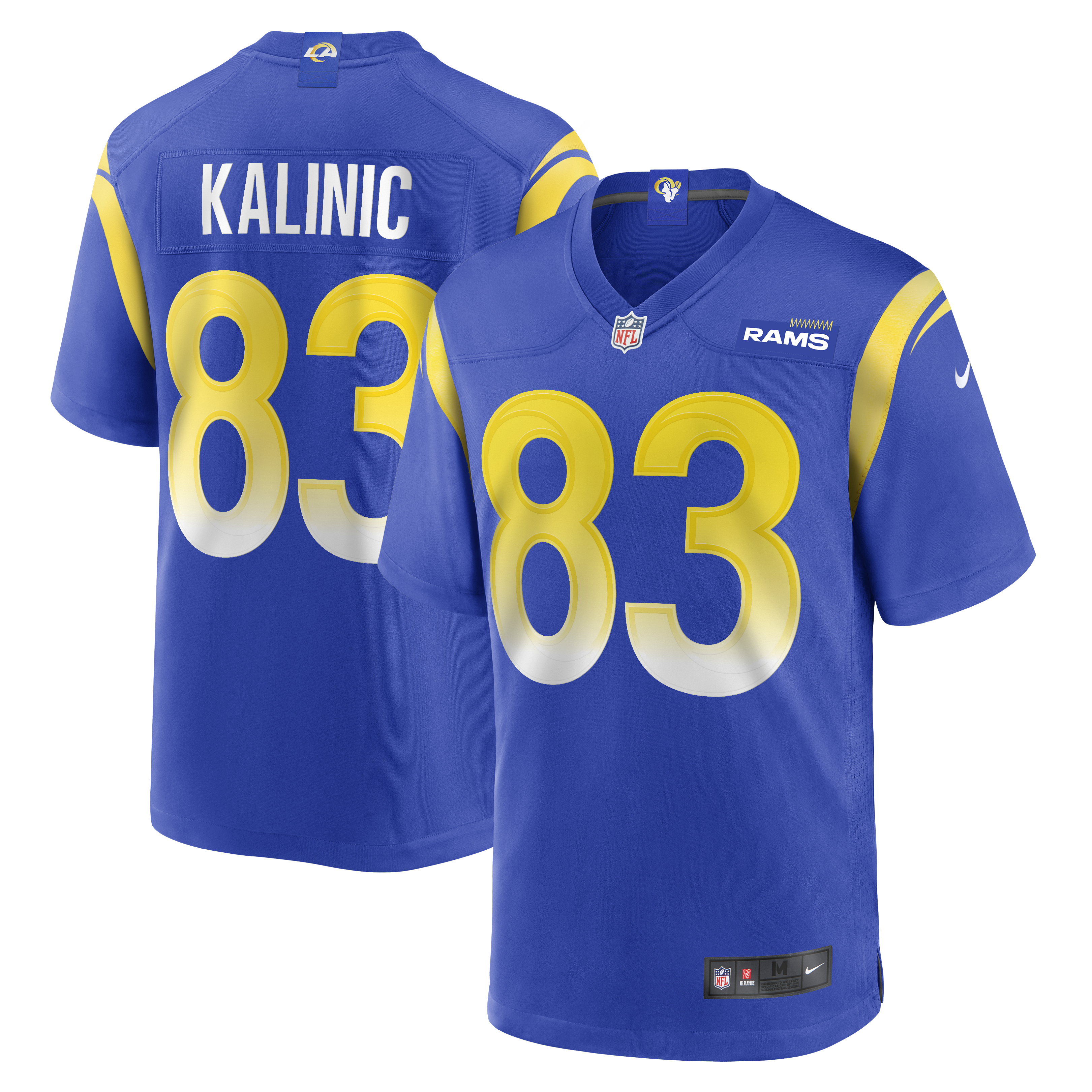 Los Angeles Rams Nikola Kalinic Royal Game NFL Jersey Men's