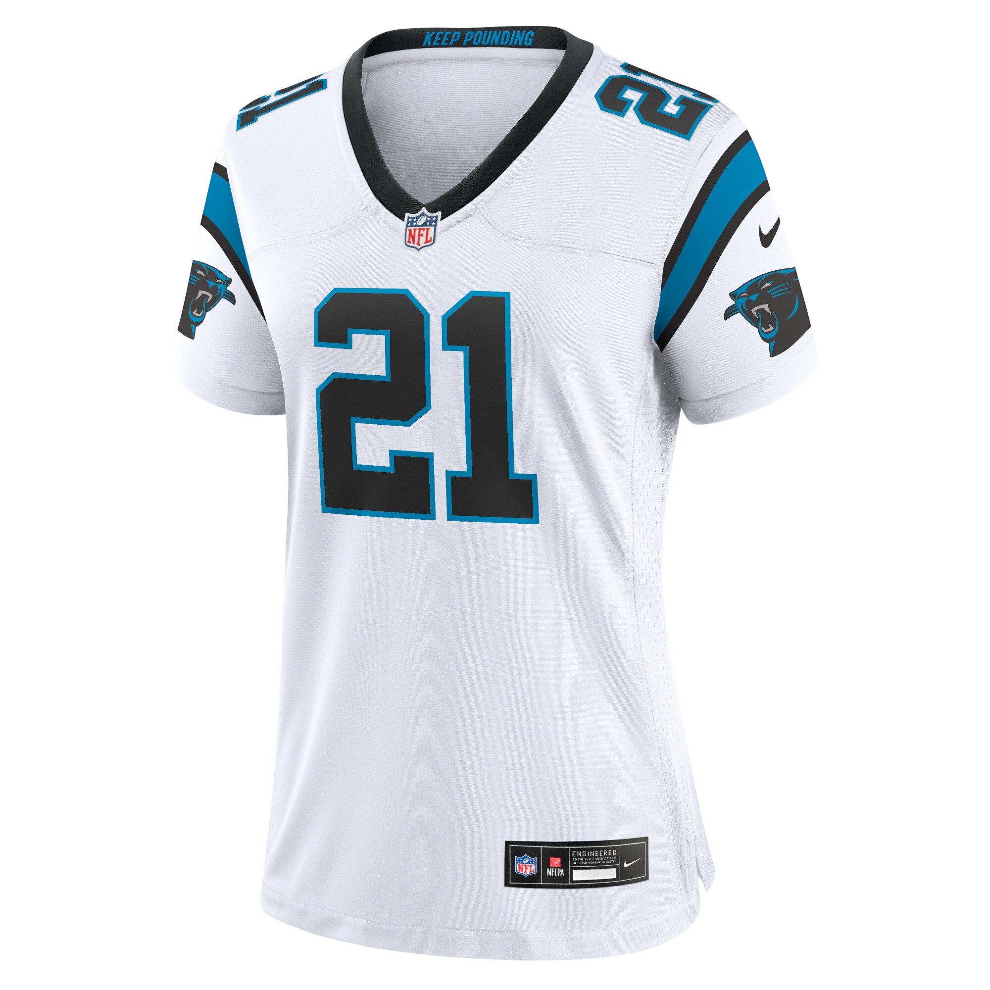 Carolina Panthers Jeremy Chinn White Player NFL Jersey Women's