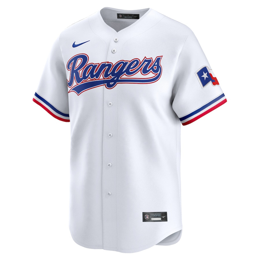 Kumar Rocker 80 Texas Rangers Home Limited Player White MLB Jersey Men's