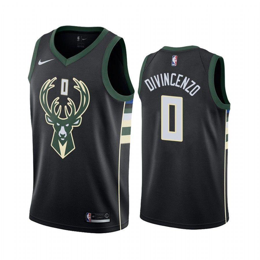 Milwaukee Bucks Donte Divincenzo 0 Statet NBA Jersey Men's