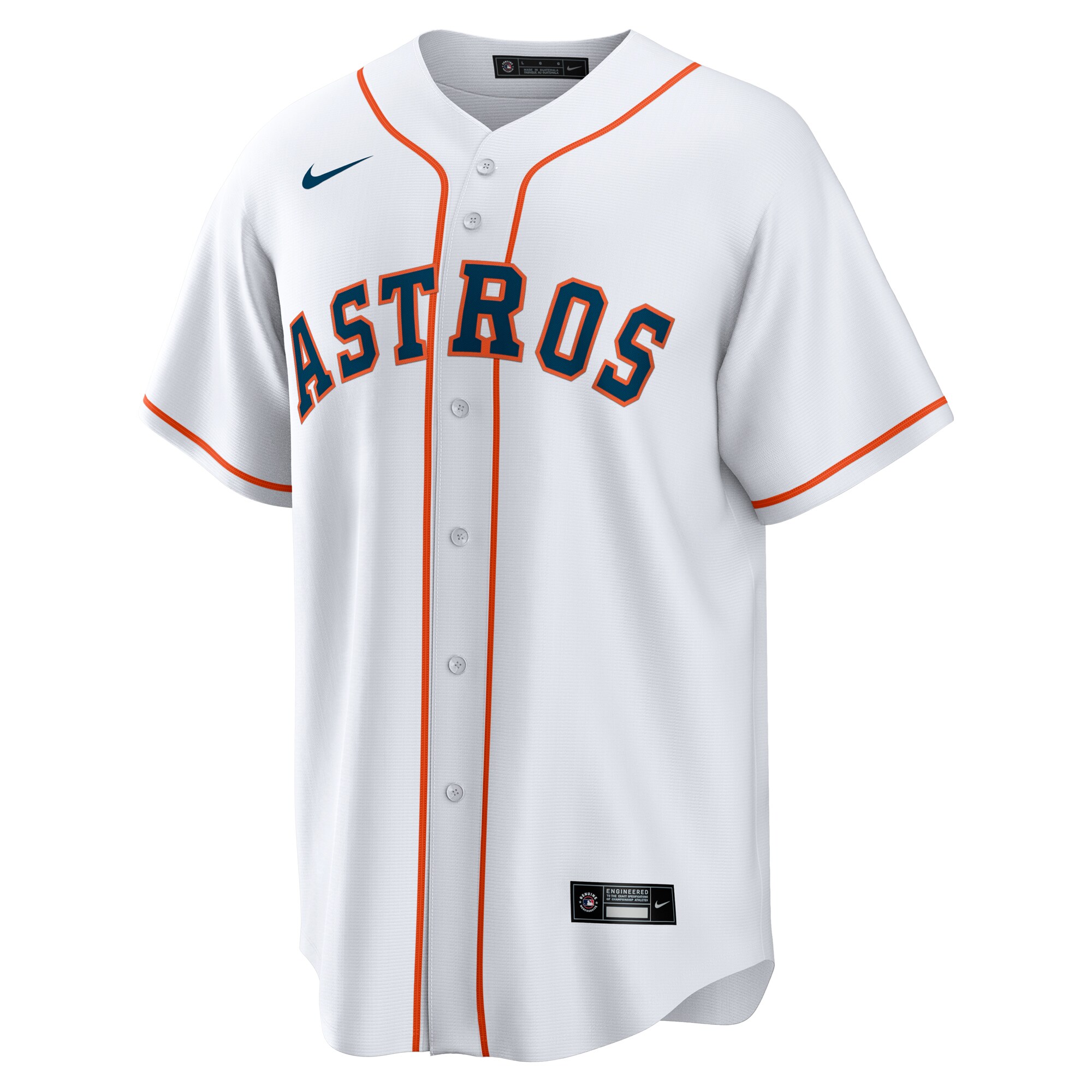 Houston Astros White #1 Groom Home MLB Jersey Men's