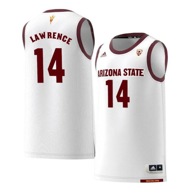 14 Kimani Lawrenc White Retro Arizona State Sun Devils NCAA Jersey Men's